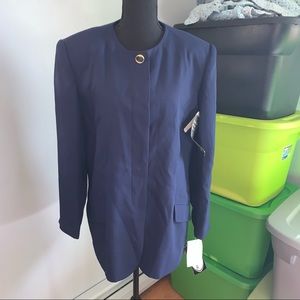NWT Navy skirt suit 14